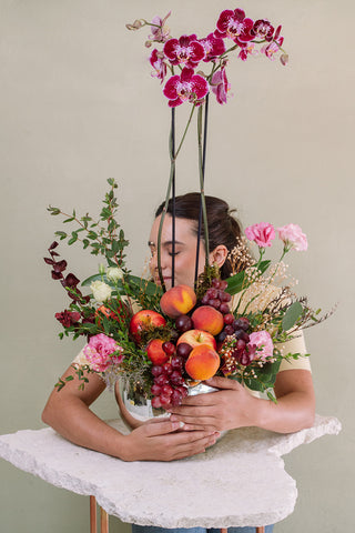 ORQUÍDEA Y MELOCOTÓN